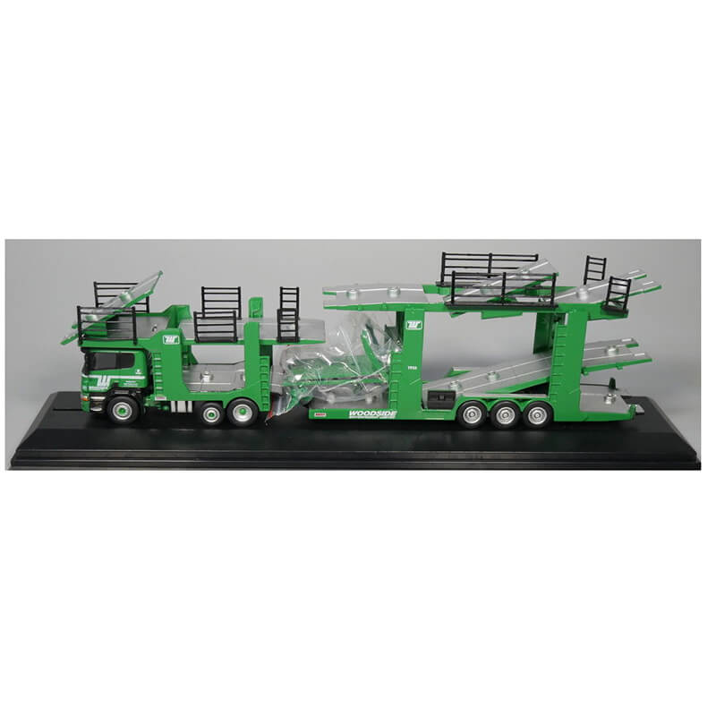 Oxford 1/76 Scania EVO 6 Car Transporter -  Woodside Motorfreight