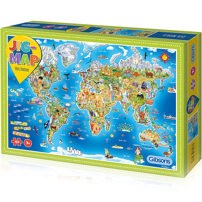 Jigmap Our World By Phil Dobson 250pc Puzzle