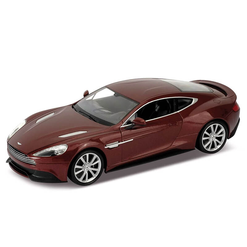 Welly 1/24 Aston Martin Vanquish (Dark Met Red)