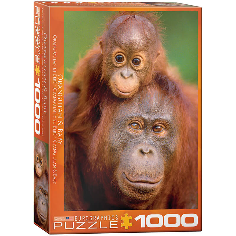 Orangutan & Baby 1000pc Puzzle