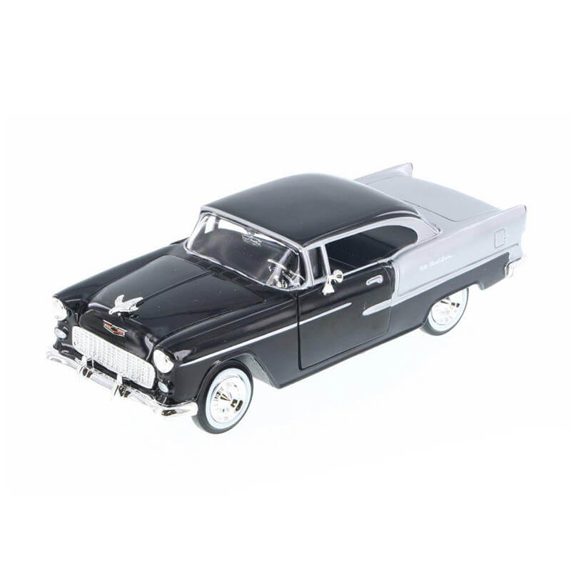 Motormax 1/24 1955 Chevy Bel Air (Black & Silver)