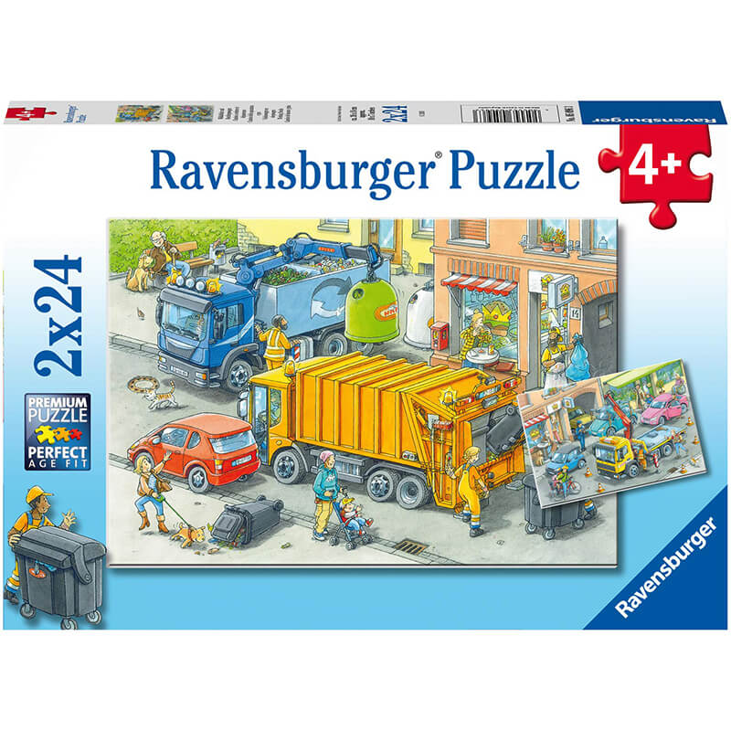 Working Trucks 2x24pcs Puzzle