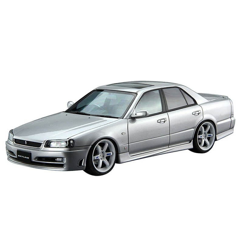 Aoshima 1/24 Nissan ER34 Skyline 25GT Turbo '01 inc. Volk Racing Te37 Wheel Kit