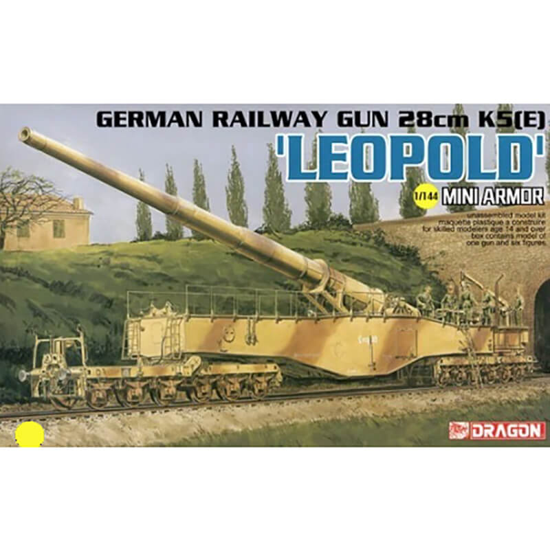 Dragon 1/144 German Railway Gun 28cm K5(E) 'Leopold' Kit