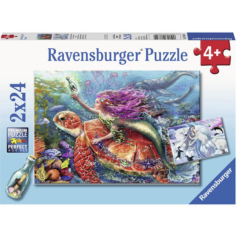 Mermaid Adventures 2x24pcs Puzzle