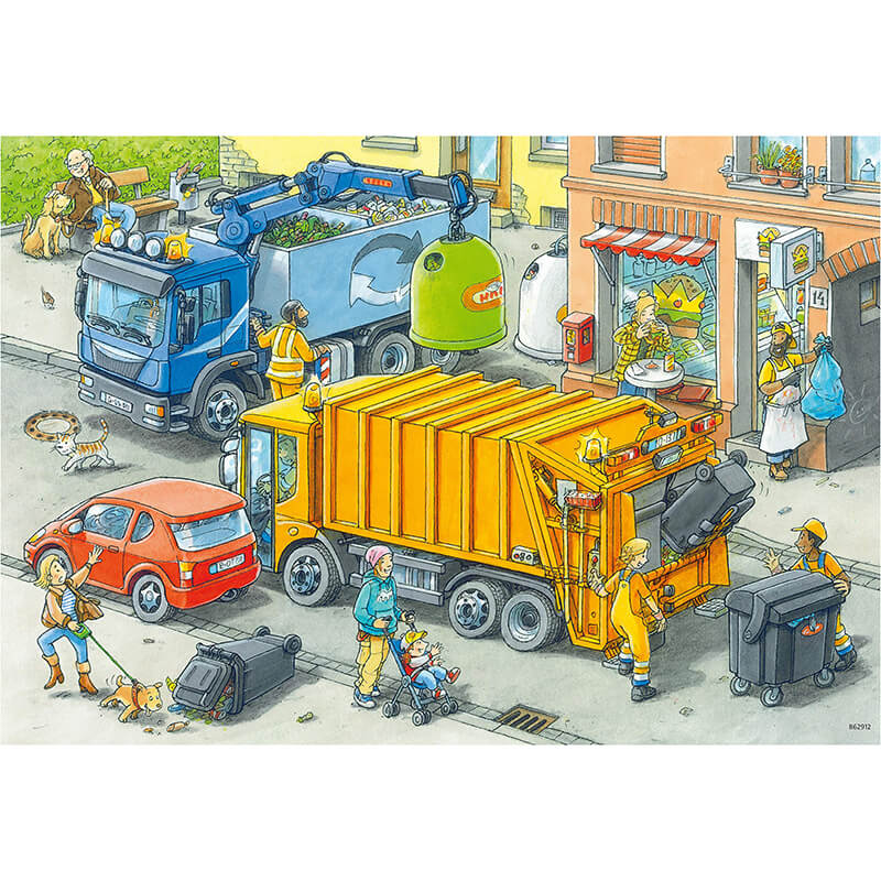 Working Trucks 2x24pcs Puzzle