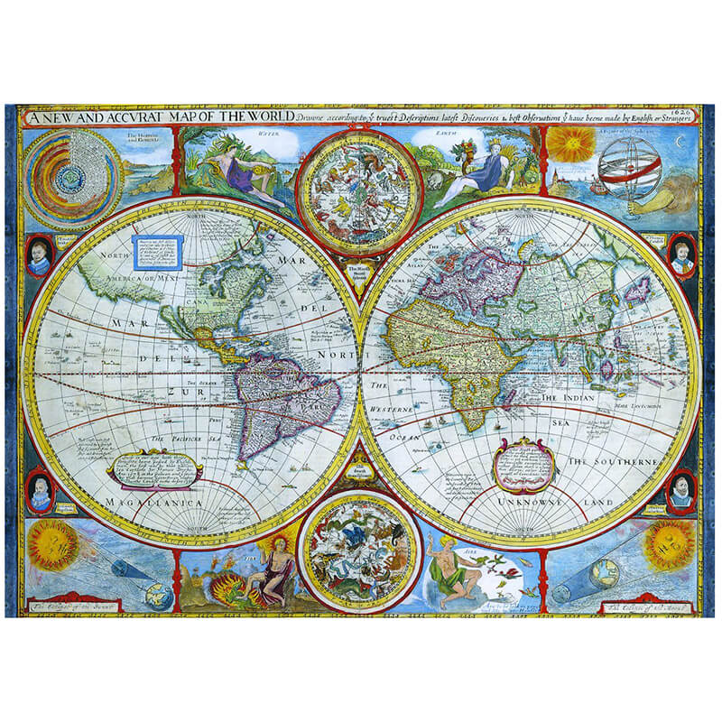 Antique World Map 1000pc Puzzle