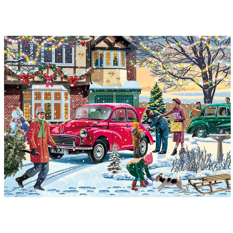 December Shopping By Vic McLindon 500pc Puzzle
