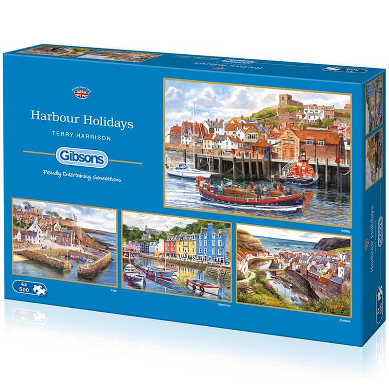 Harbour Holidays By Terry Harrison 4x500pc Puzzle