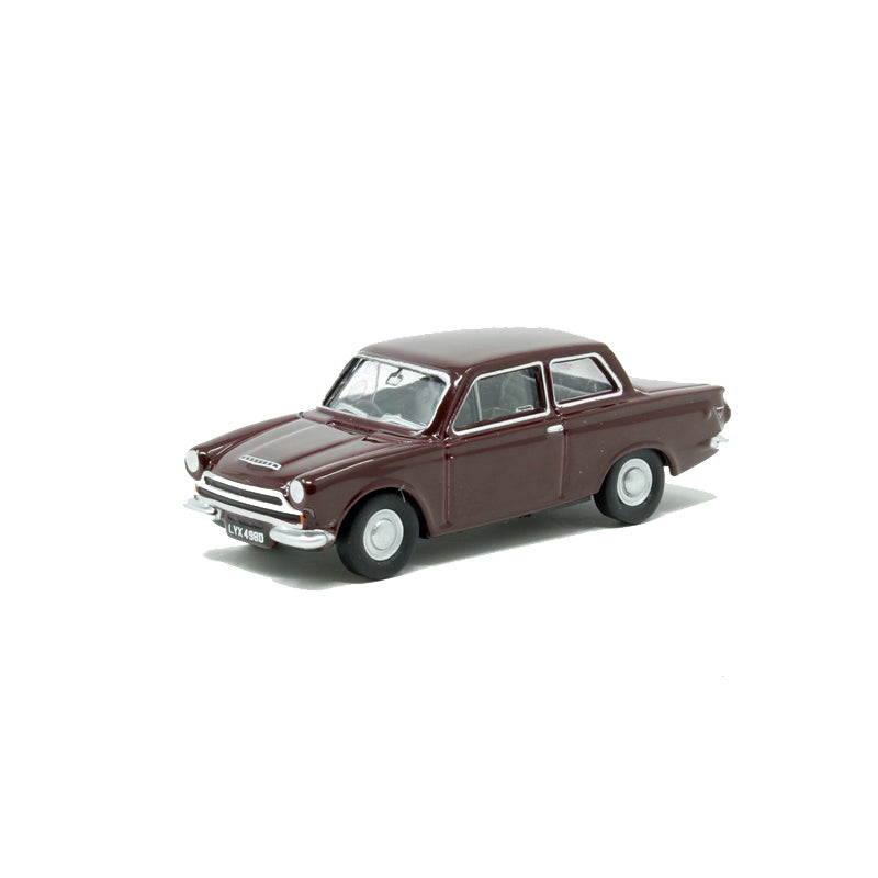 Oxford 1/76 Ford Cortina Mk1 (Black Cherry)