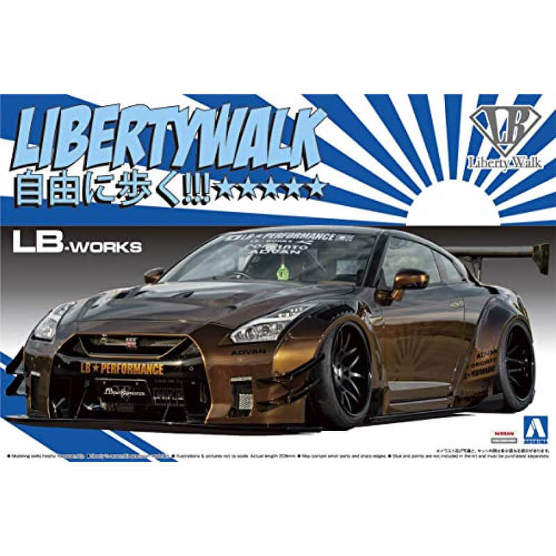 Aoshima 1/24 LB-Works R35 GT-R Type 2 Ver.1 Kit