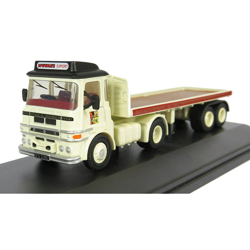 Oxford 1/76 ERF LV Flatbed Trailer Scottish & Newcastle