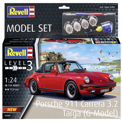 Revell 1/24 Porsche 911 Carrera 3.2 Targa (G-Model) Set Kit