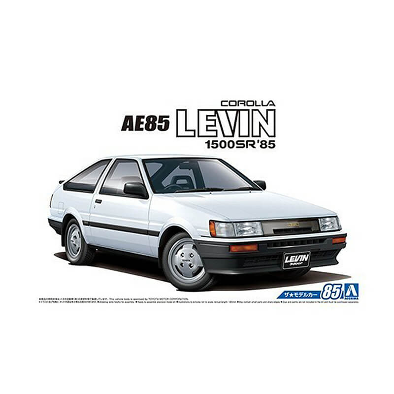 Aoshima 1/24 Toyota AE85 Corolla Levin 1500SR '85 Kit