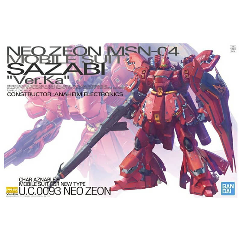 Bandai 1/100 MG Neo Zeon MSN-04 Sazabi Ver.Ka Kit