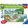 Dinosaurs of Land and Sea 2x24pcs Puzzle