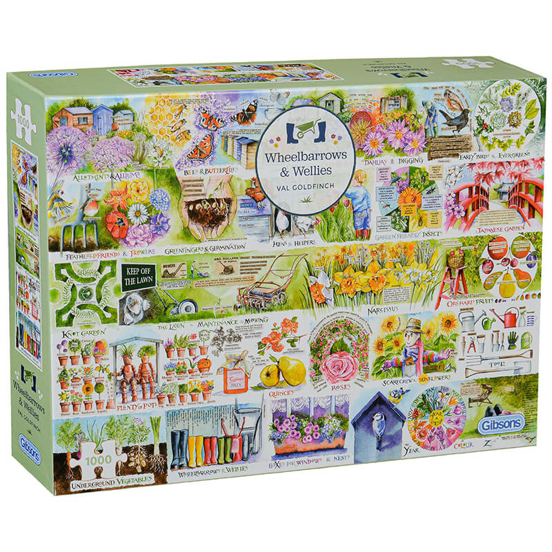 Wheelbarrows & Wellies 1000pc Puzzle