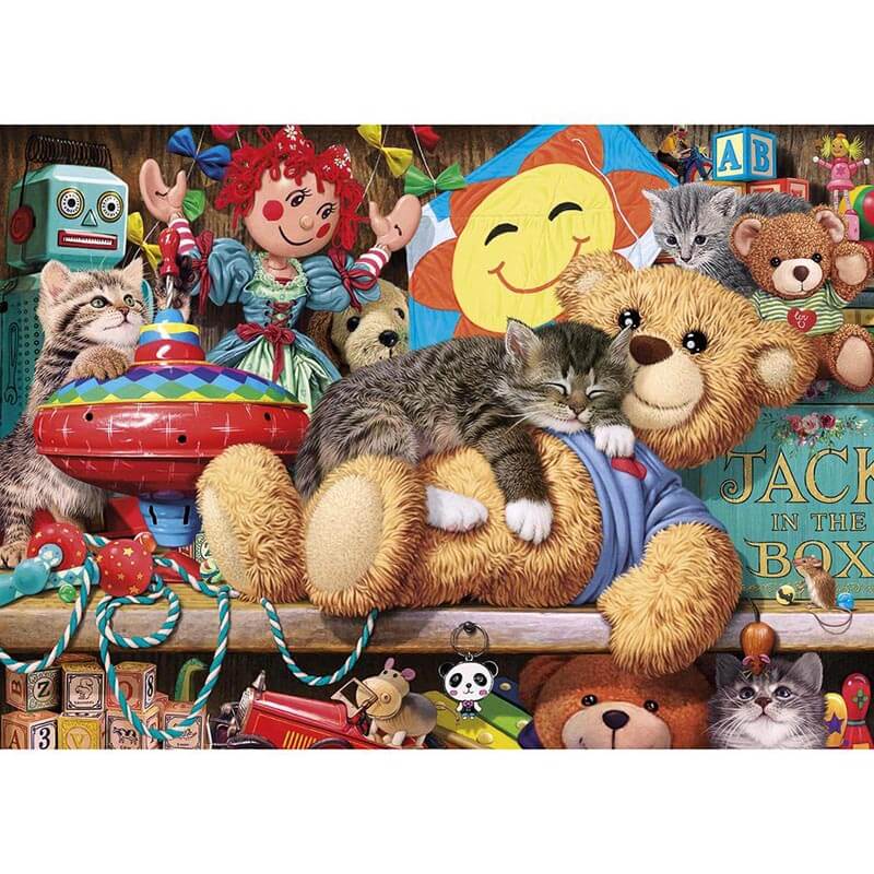 Snoozing On The Ted By Steve Read 1000pc Puzzle