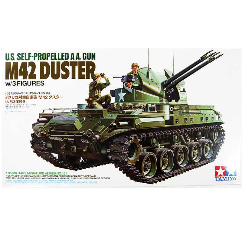Tamiya 1/35 U.S. Self-Propelled A.A. Gun M42 Duster w/3 Figures Kit