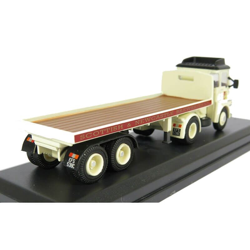 Oxford 1/76 ERF LV Flatbed Trailer Scottish & Newcastle