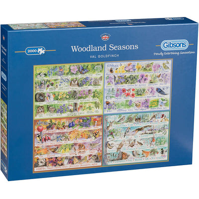 Woodland Seasons By Val Goldfinch 2000pc Puzzle