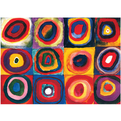 Colour Study Of Squares by Wassily Kandinsky 1000pc Puzzle