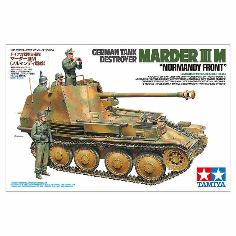 Tamiya 1/35 German Tank Destroyer Marder III M "Normandy Front" Kit
