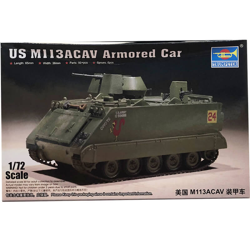 Trumpeter 1/72 US M113ACAV Armored Car Kit