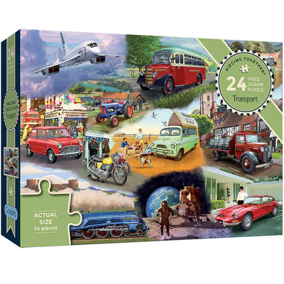 Piecing Together Transport 24pc Puzzle