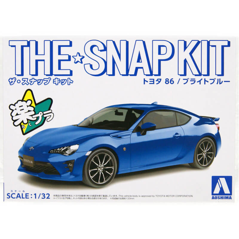 Aoshima 1/32 Toyota 86 Bright Blue Snap Kit