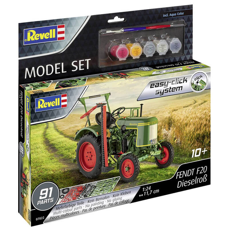 Revell 1/24 Fendt F20 Dieselroß Easy-Click System Set Kit