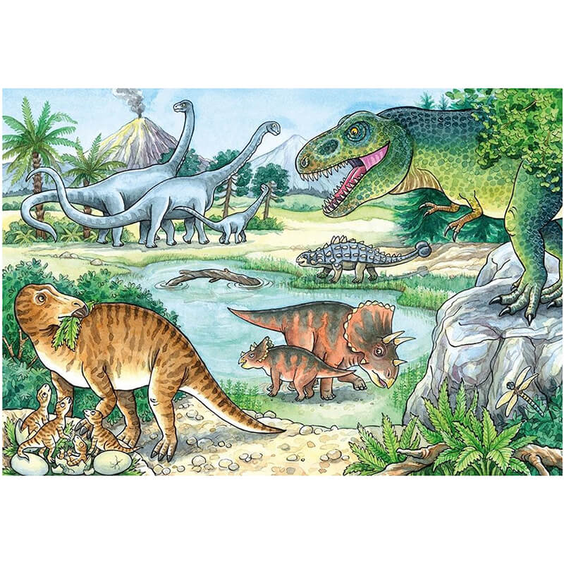 Dinosaurs of Land and Sea 2x24pcs Puzzle