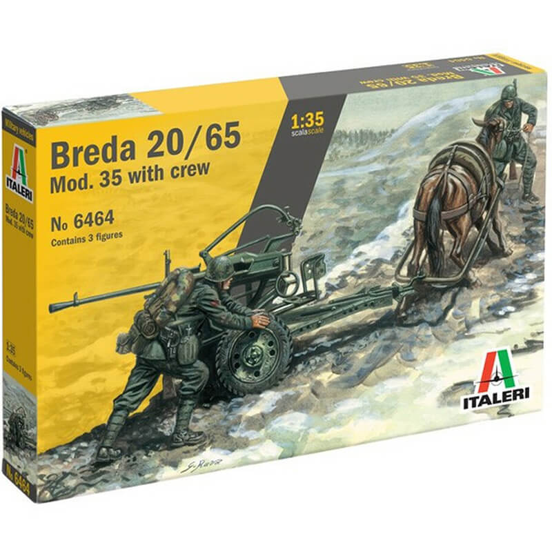 Italeri 1/35 Breda 20 / 65 Mod. 35 With Crew Kit