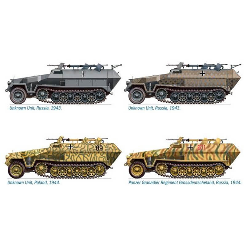 Italeri 1/72 Sd. Kfz. 251/16 Flammpanzerwagen Kit