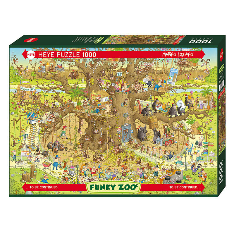 Monkey Habitat By Marino Degano 1000pc Puzzle