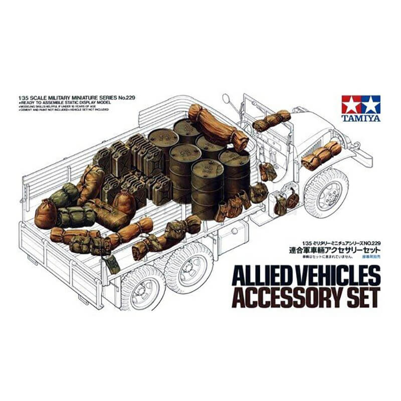 Tamiya 1/35 Allied Vehicles Accessory Set Kit