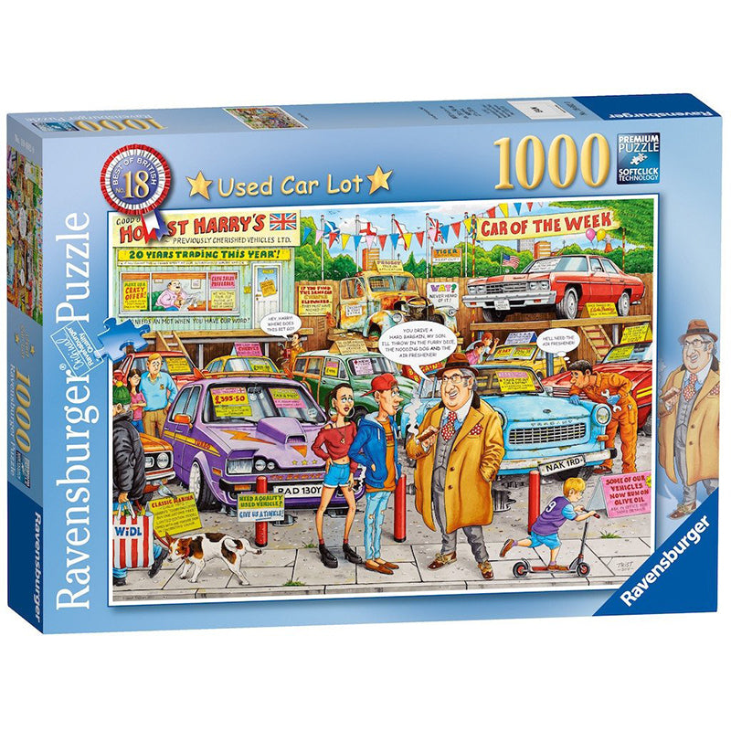 Car Lot by Geoff Tristram 1000pcs Puzzle