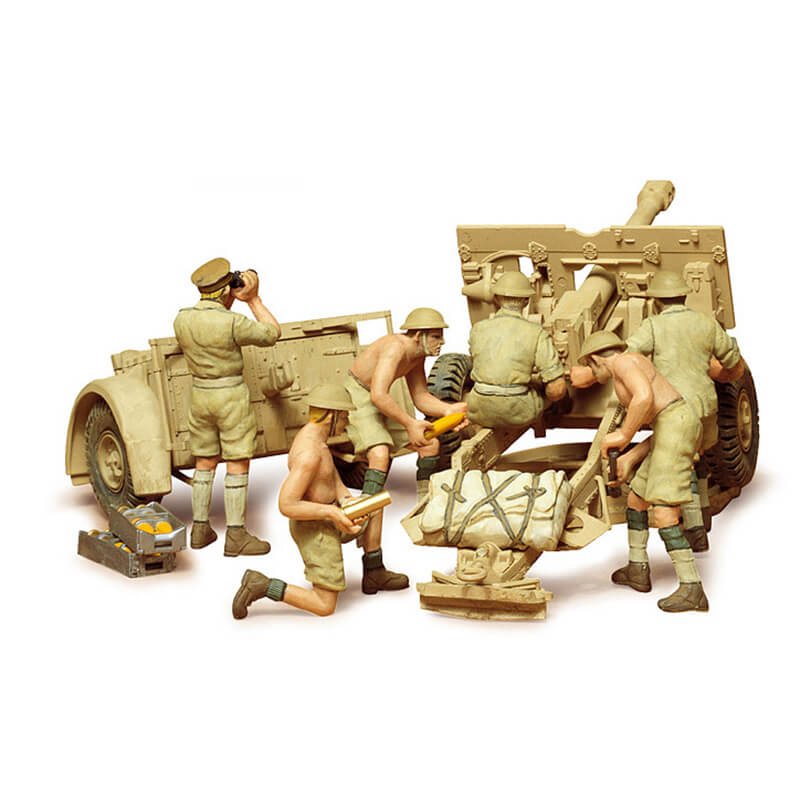 Tamiya 1/35 British 25PDR.Field Gun & Quad Gun Tractor(Canadian Ford F.G.T.) Kit