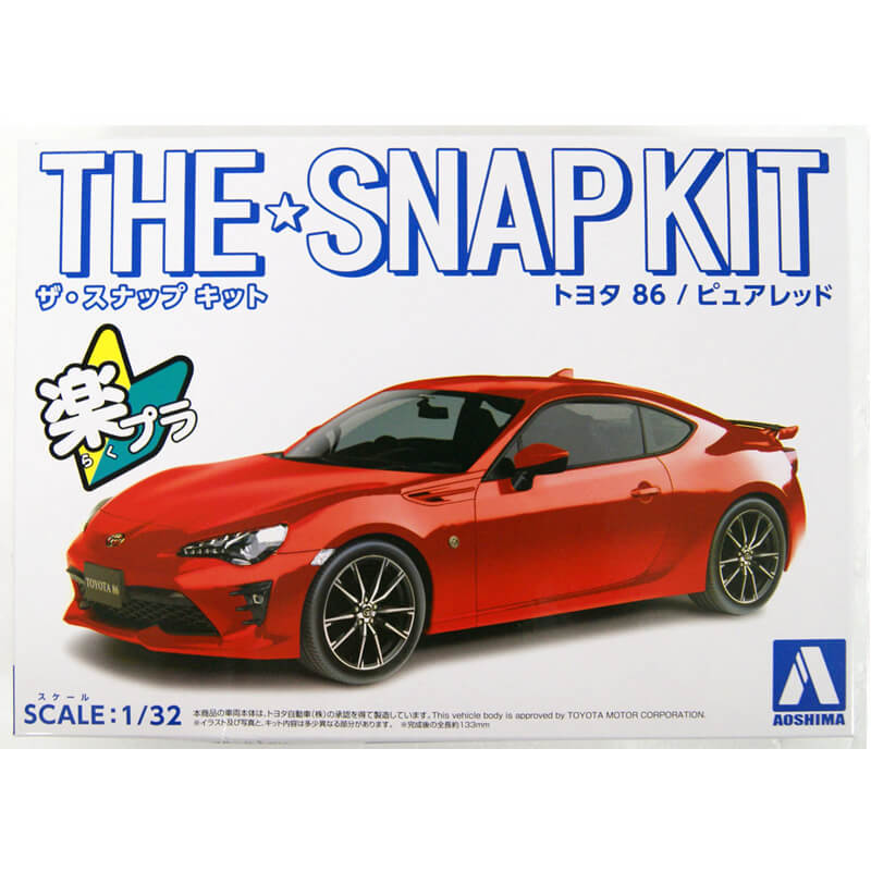 Aoshima 1/32 Toyota 86 Pure Red Snap Kit