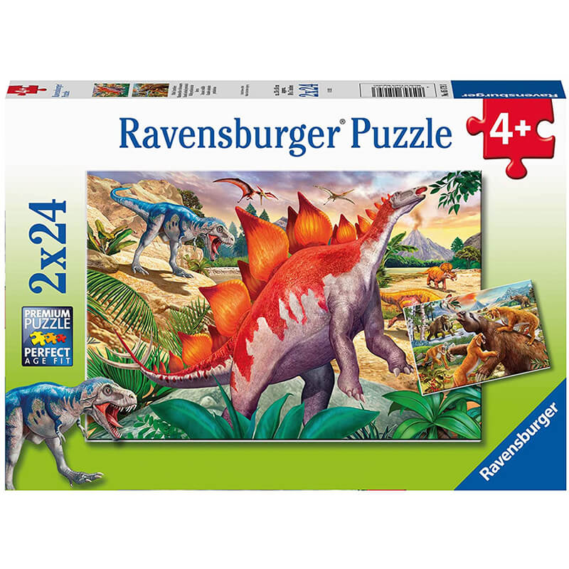 Jurassic Wildlife 2x24pcs Puzzle