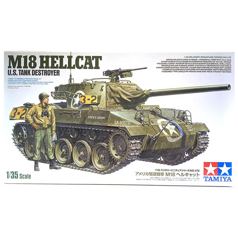 Tamiya 1/35 U.S. Tank Destroyer M18 Hellcat Kit