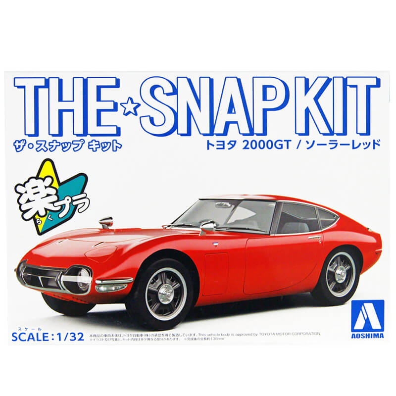 Aoshima 1/32 Toyota 2000GT (Solar Red) Snap Kit