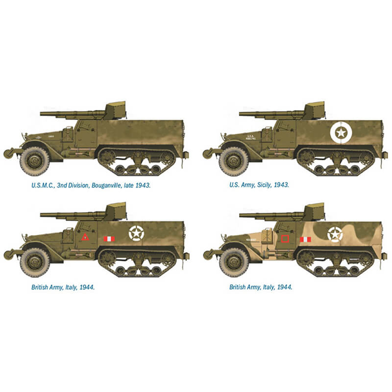 Italeri 1/72 M3 75mm Gun Motor Carriage Kit