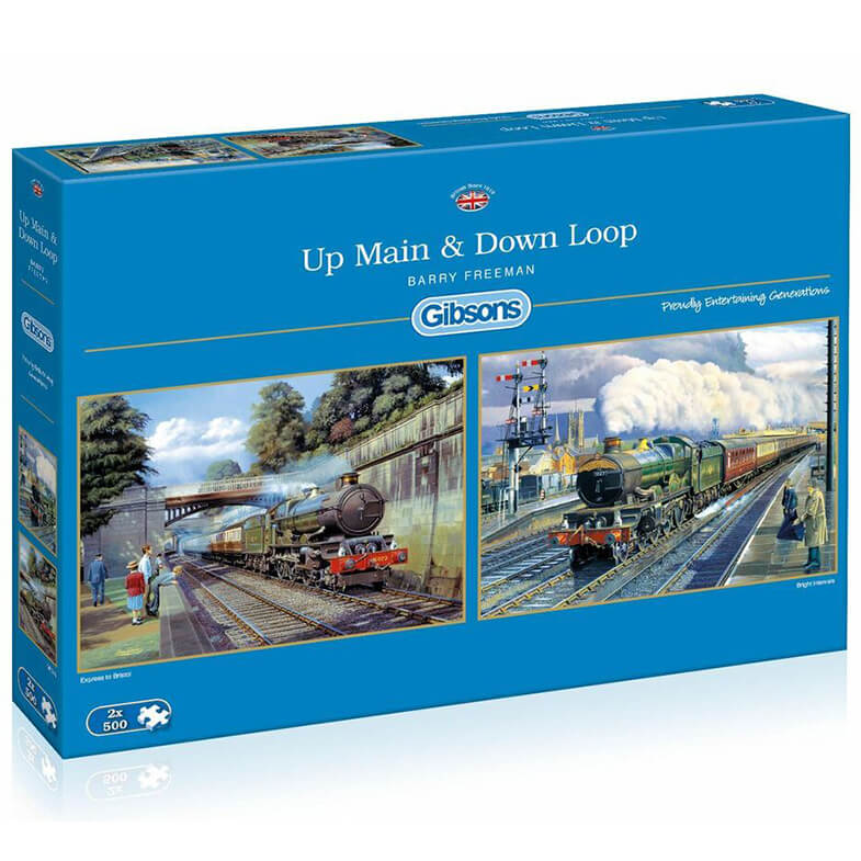 Up Main & Down Loop By Barry Freeman 2x500pc Puzzle