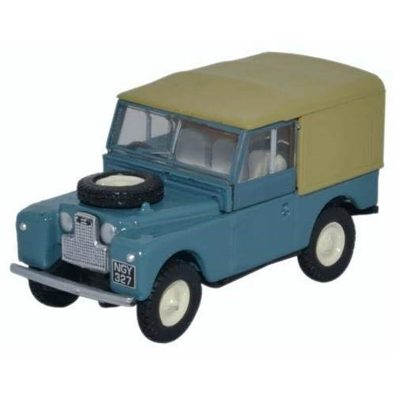 Oxford 1/76 Land Rover Series 1 88" Canvas (Marine Blue)