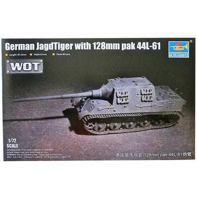 Trumpeter 1/72 German JagdTiger with 128mm Pak 44L-61 Kit