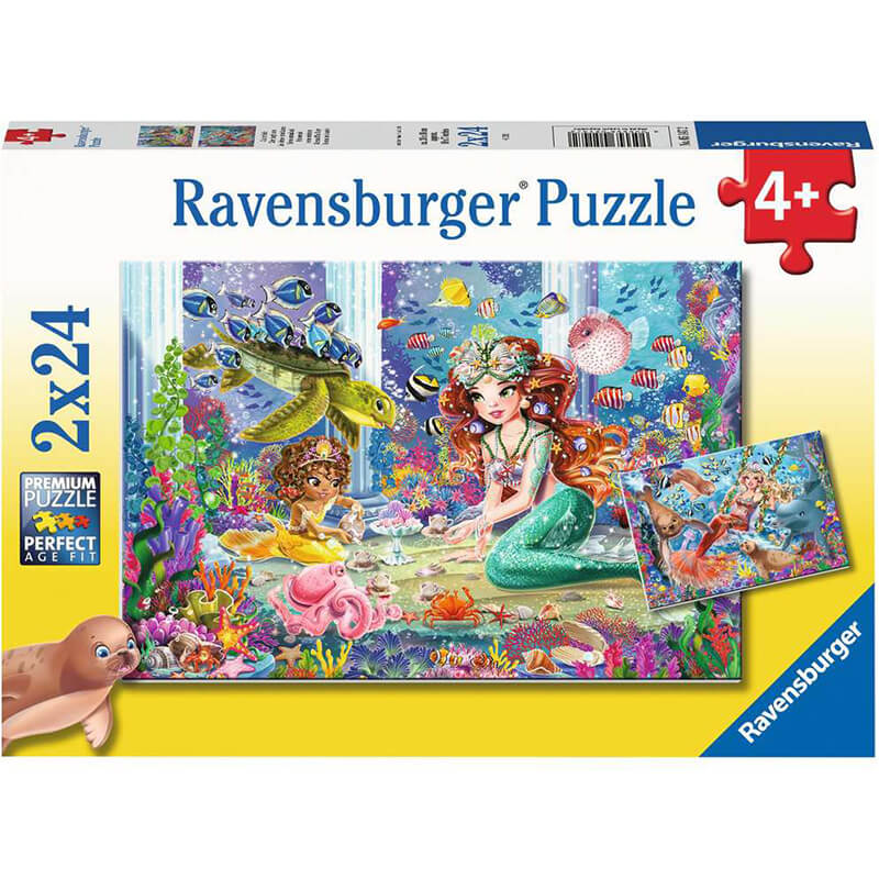 Mermaid Tea Party 2x24pcs Puzzle