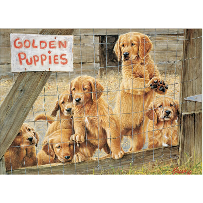 Golden Puppies 500pc Puzzle