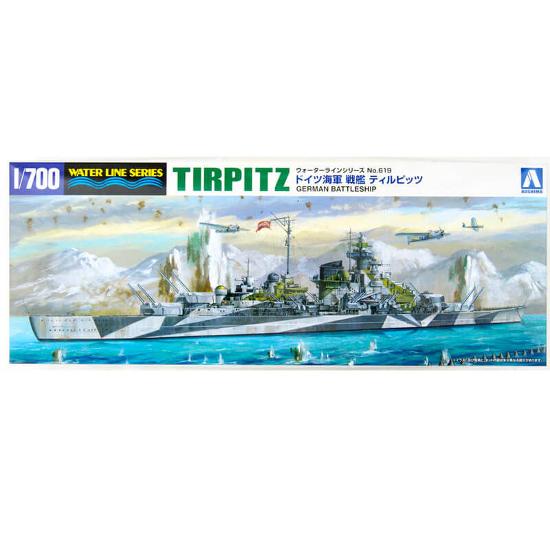 Aoshima 1/700 German Battleship Tirpitz Kit