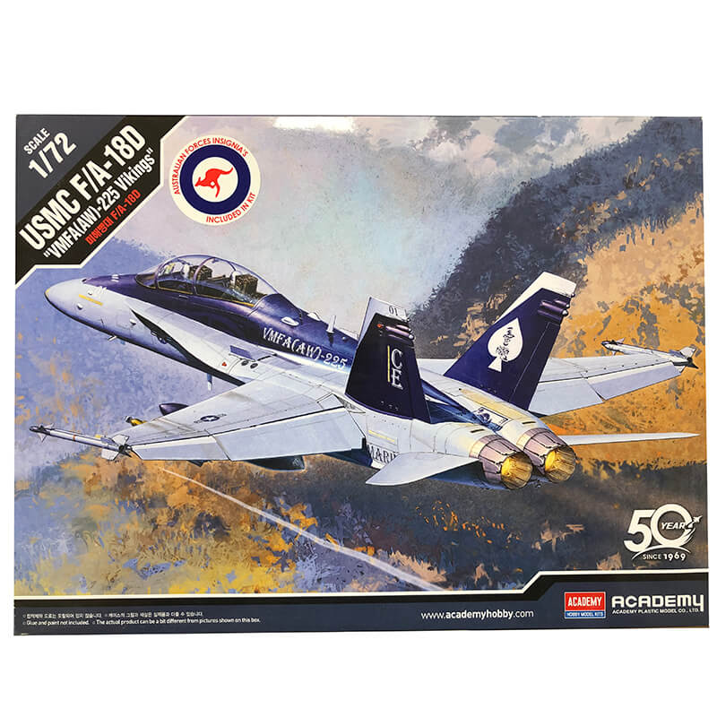 Academy 1/72 USMC F/A-18D "VMFA(AW)-225 Vikings" Kit